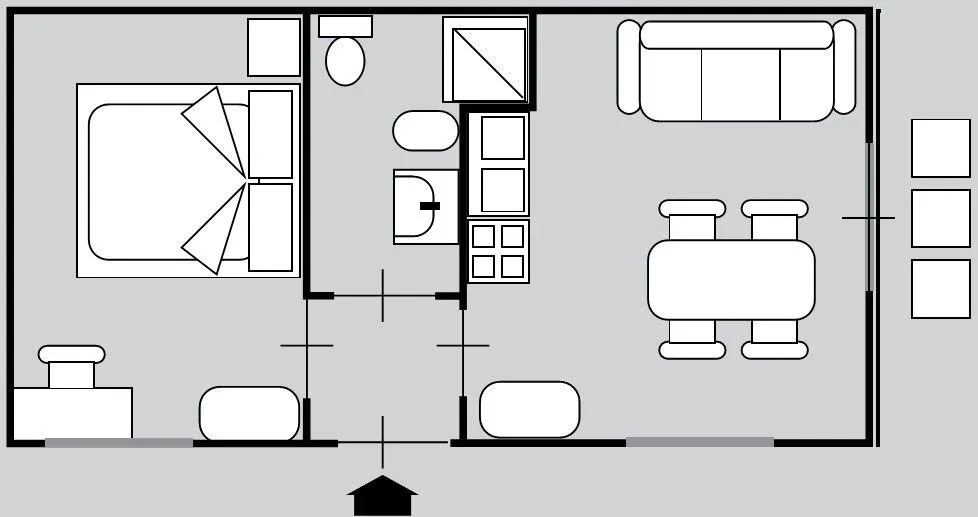 One-bedroom bungalow for 4 guests-21